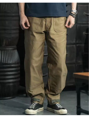 Bronson USN N-1 Deck Pants Heavyweight Cotton Men Cargo Trousers Straight 38x31
